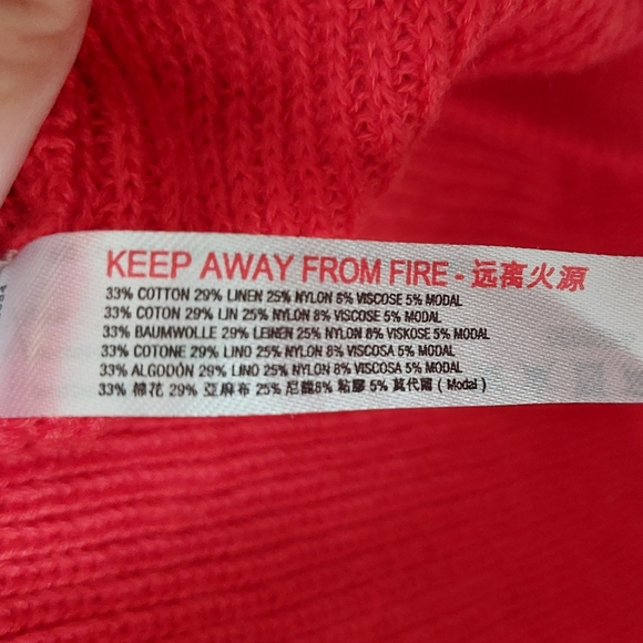 FP Beach Red Sweater, Size Small - Picture 2 of 4